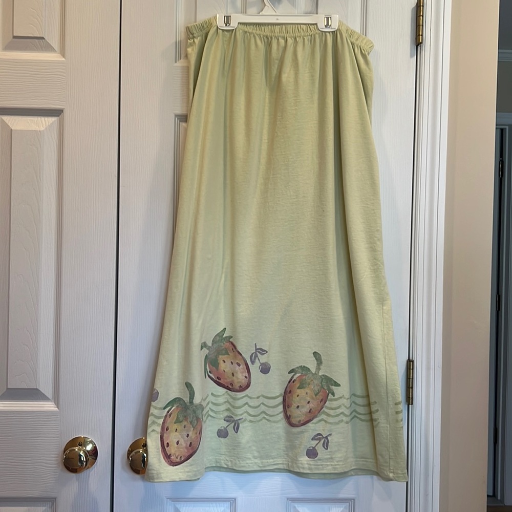 Blue Fish Strawberry Decorated Skirt